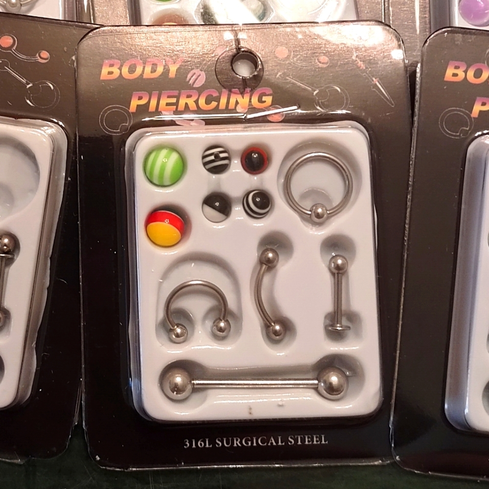 10 pks- Body Piercing Set